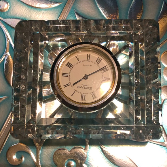 Waterford Office Vintage Waterford Crystal Mini Clock Poshmark